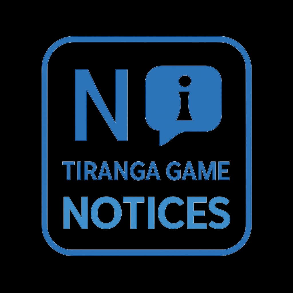 Badge icon representing Tiranga Game Notices