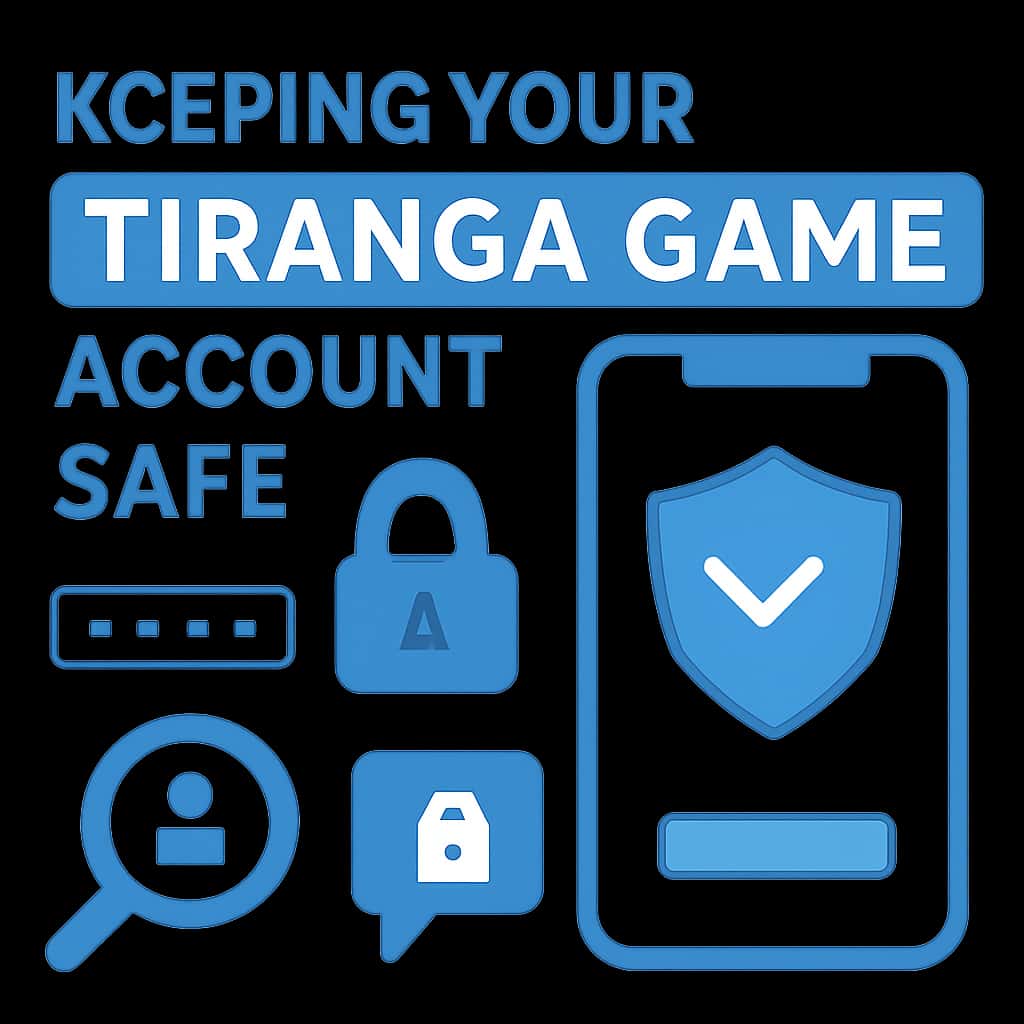 A diagram illustrating the steps to secure a Tiranga Game account.