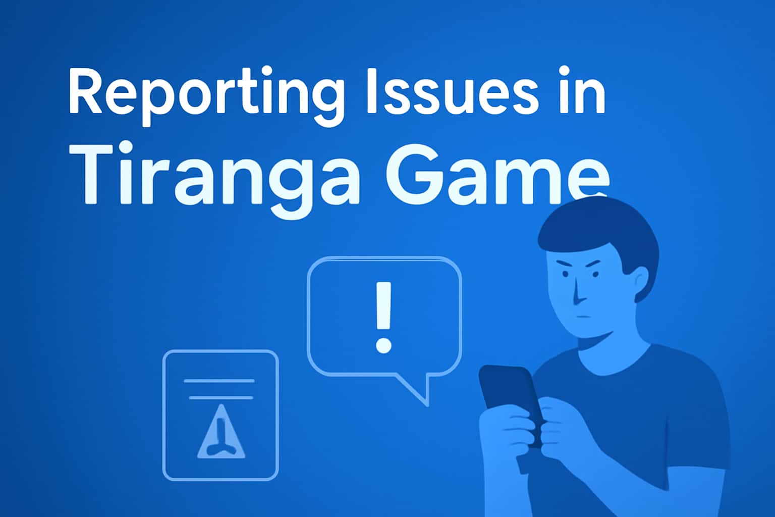 A visual representation of reporting issues in the Tiranga Game.