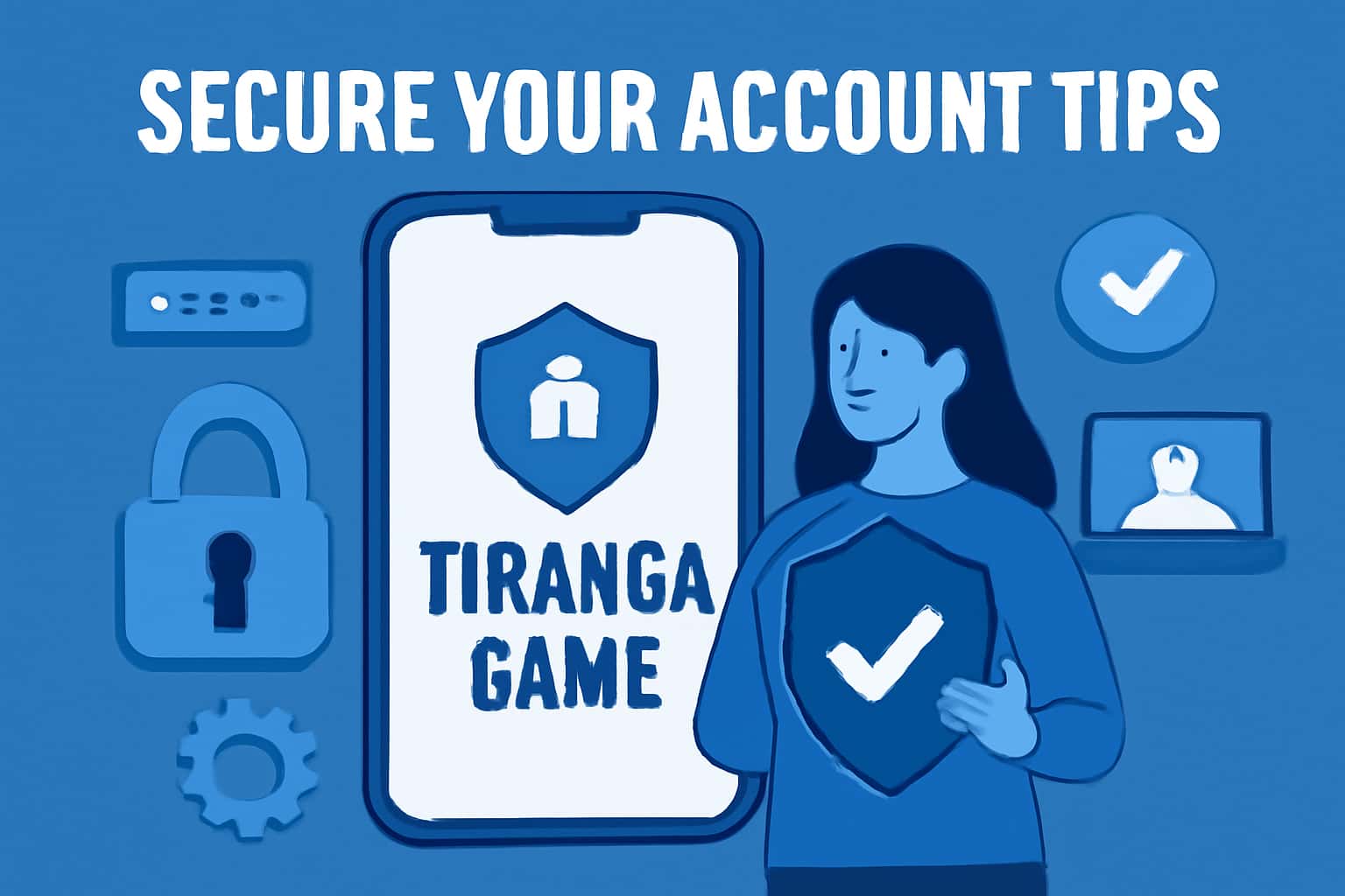 Informational banner highlighting the importance of securing your Tiranga Game account.