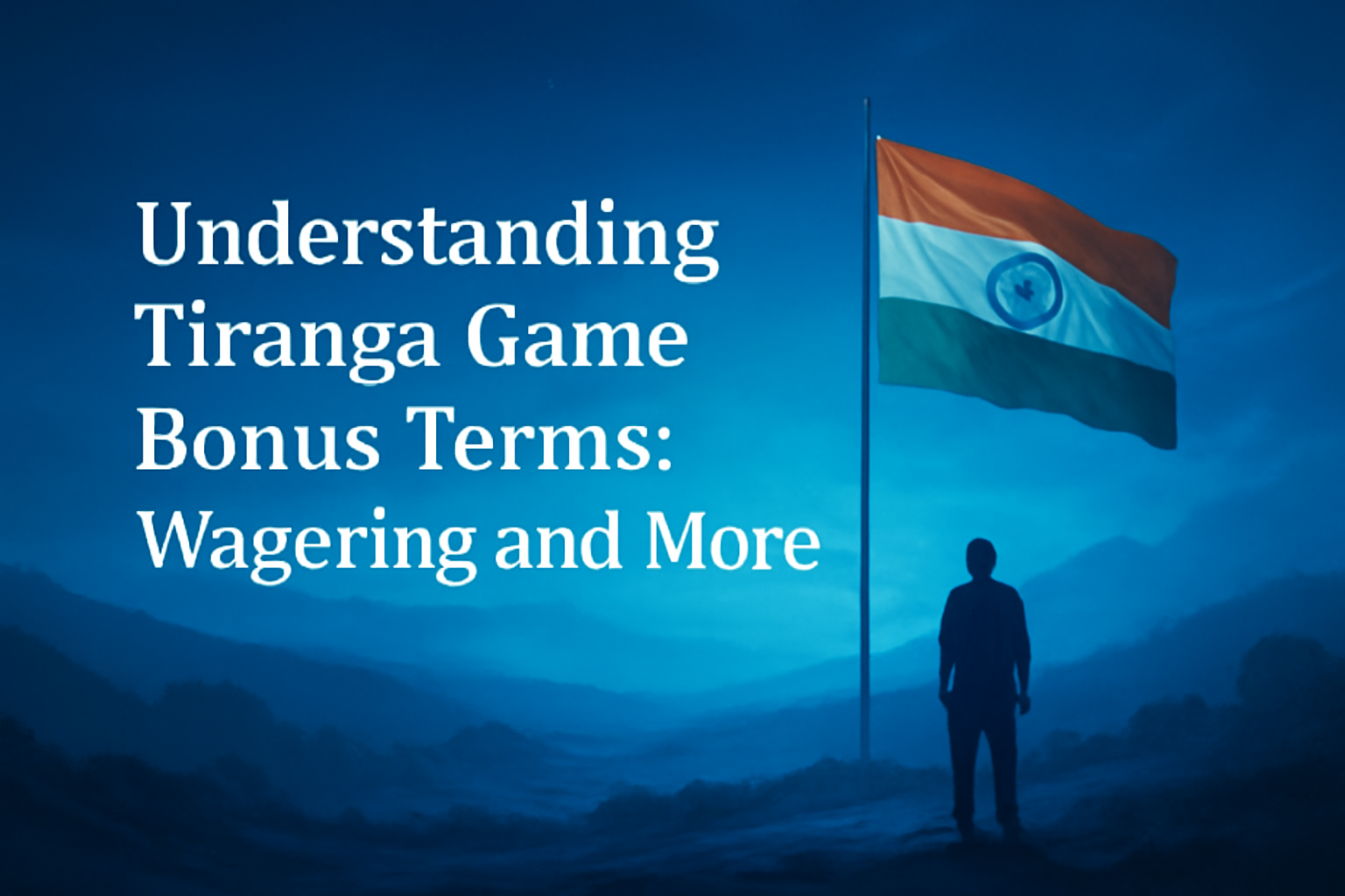 An informational scene depicting safe usage of Tiranga Game with blue accents.