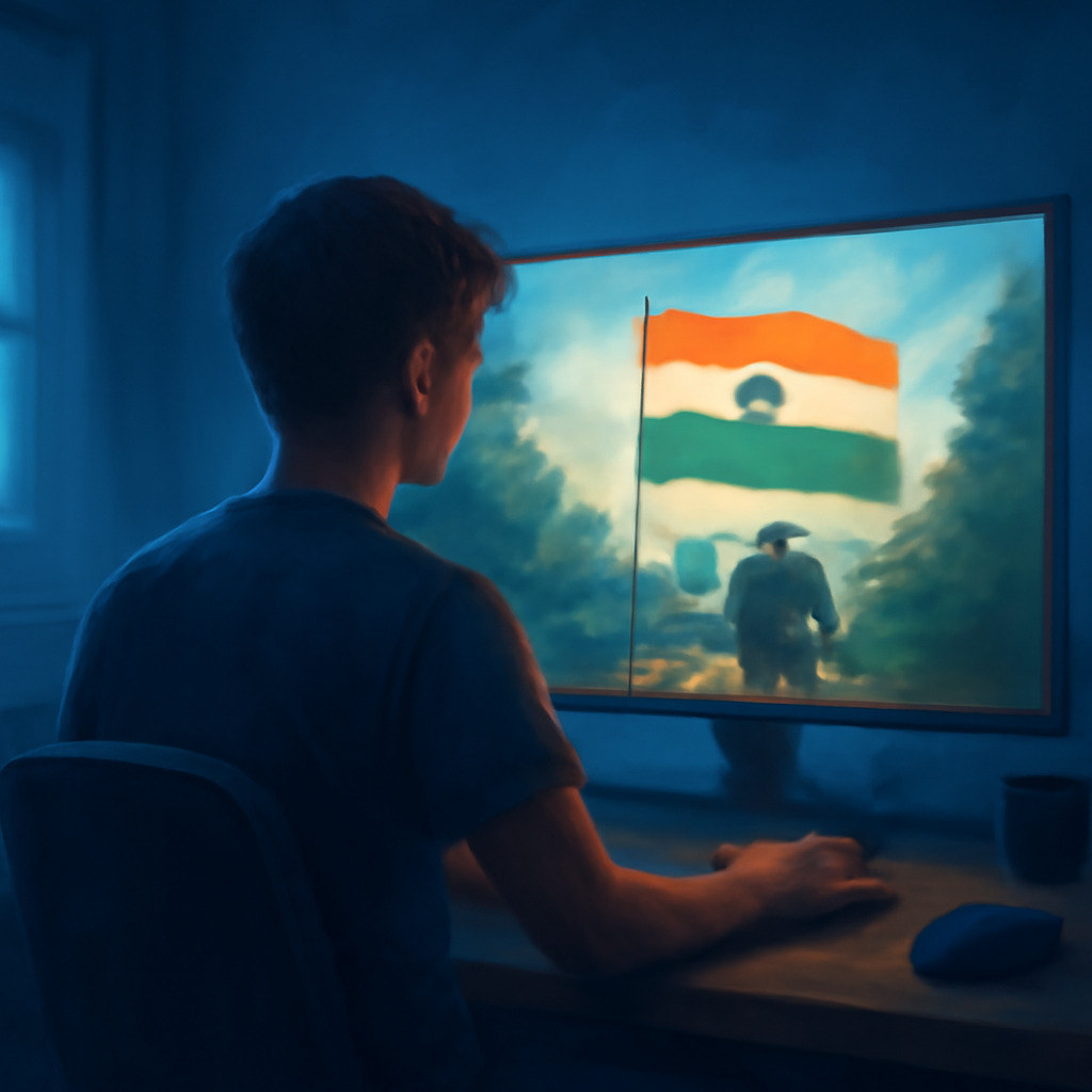 Illustration explaining the process to access Tiranga Game VIP.