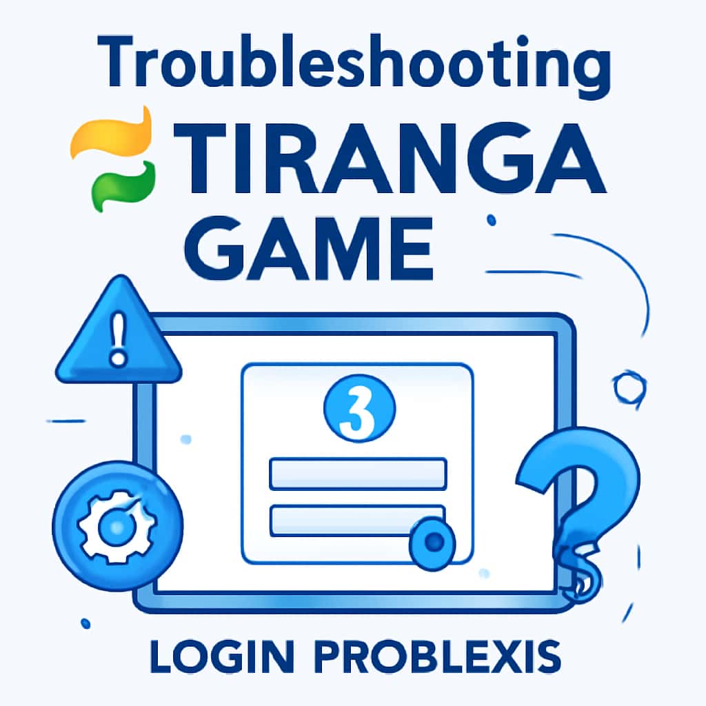 Illustration related to Tiranga Game login troubleshooting.
